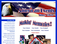 Tablet Screenshot of amerevents.com